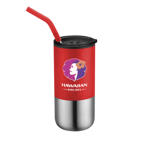 Destin 16oz Double Wall Tumbler w Straw 19