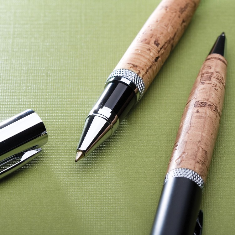 Cork Cap-Off Rollerball Brass Pen 5