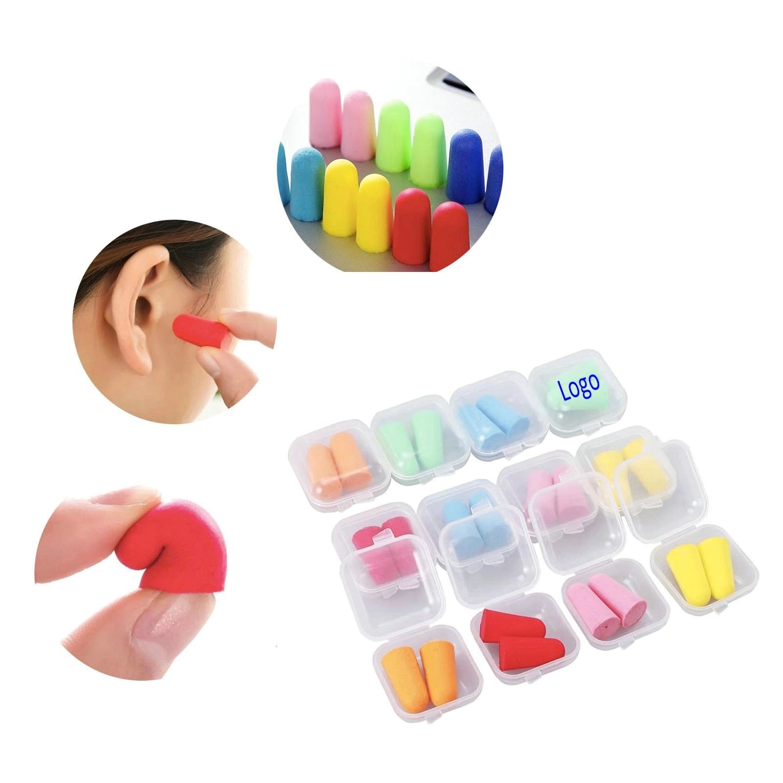 Anti-Noise Ear Plug In Square Case 6