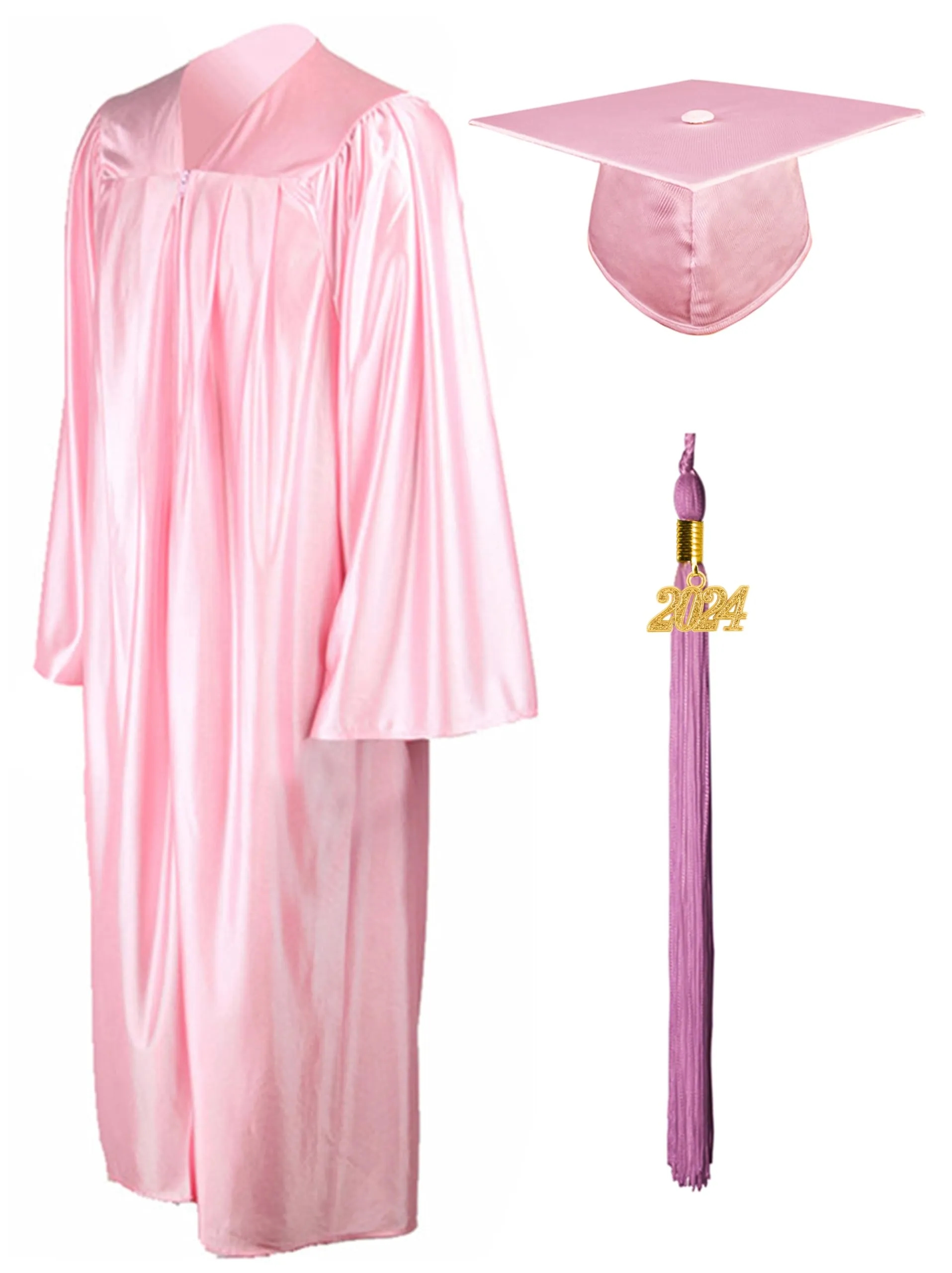 Shiny Graduation Gown Cap Tassel Set 2024 10