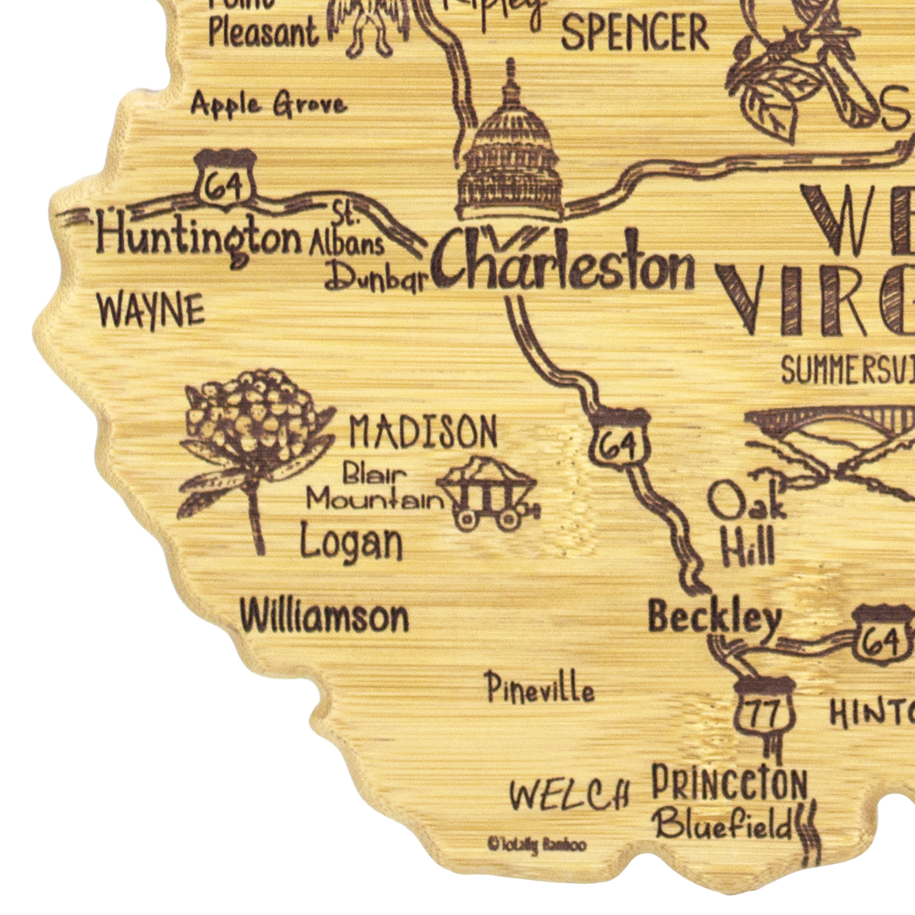 Destination West Virginia Cutting & Serving Board 10