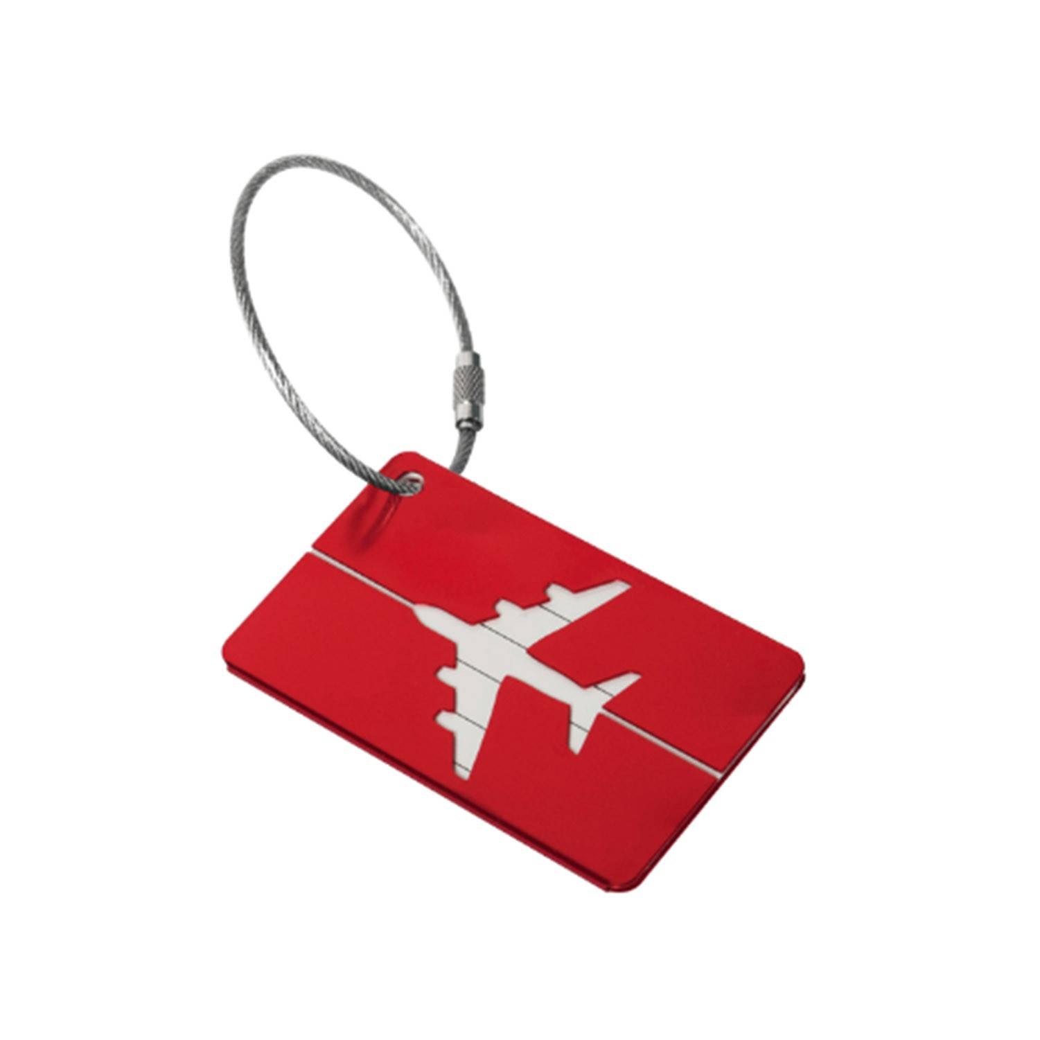 Aircraft-shaped Aluminum Luggage Tag 3