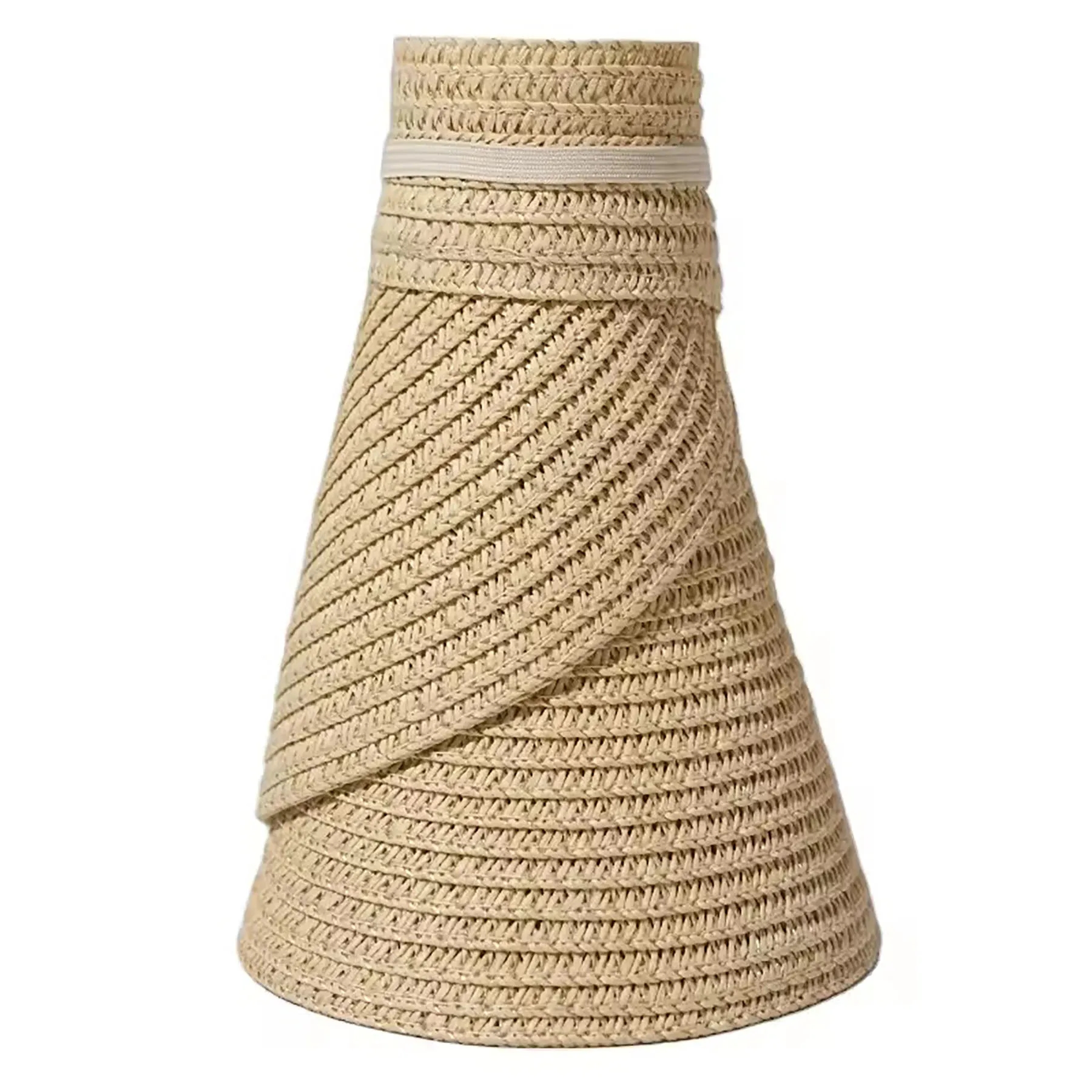 Womens Sun Visor Straw Hat 3