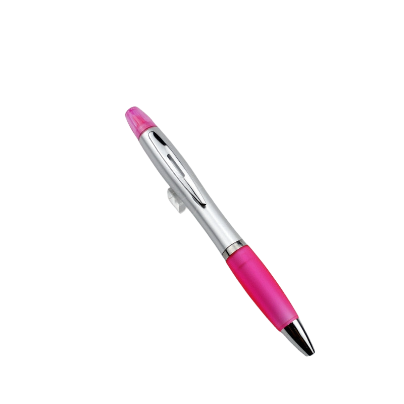 Twist-Action Ballpoint Pen W/ Highlighter 7
