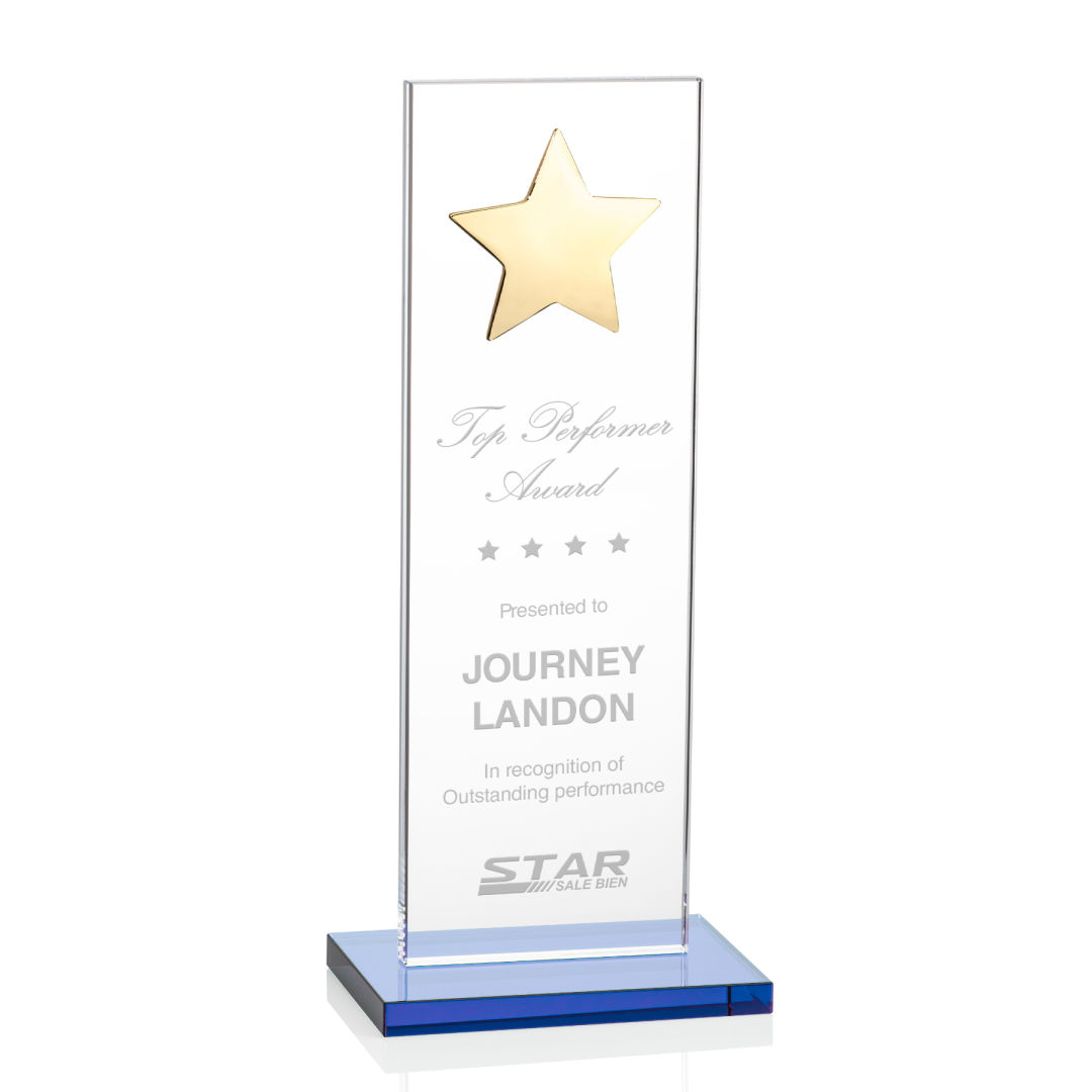 Dallas Star Award - Sky Blue/Gold 13