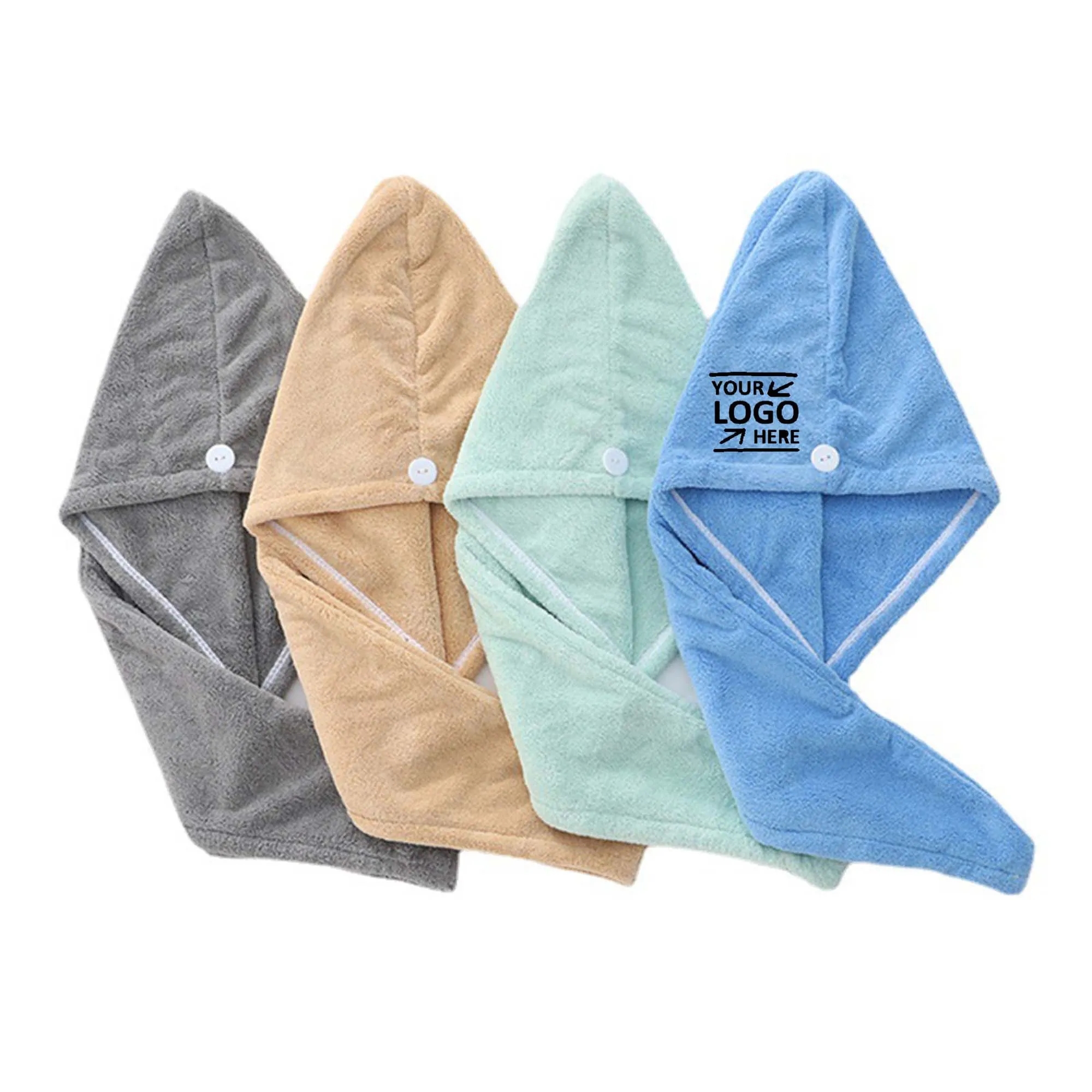 Coral Velvet Hair Fast Dry Towel Cap