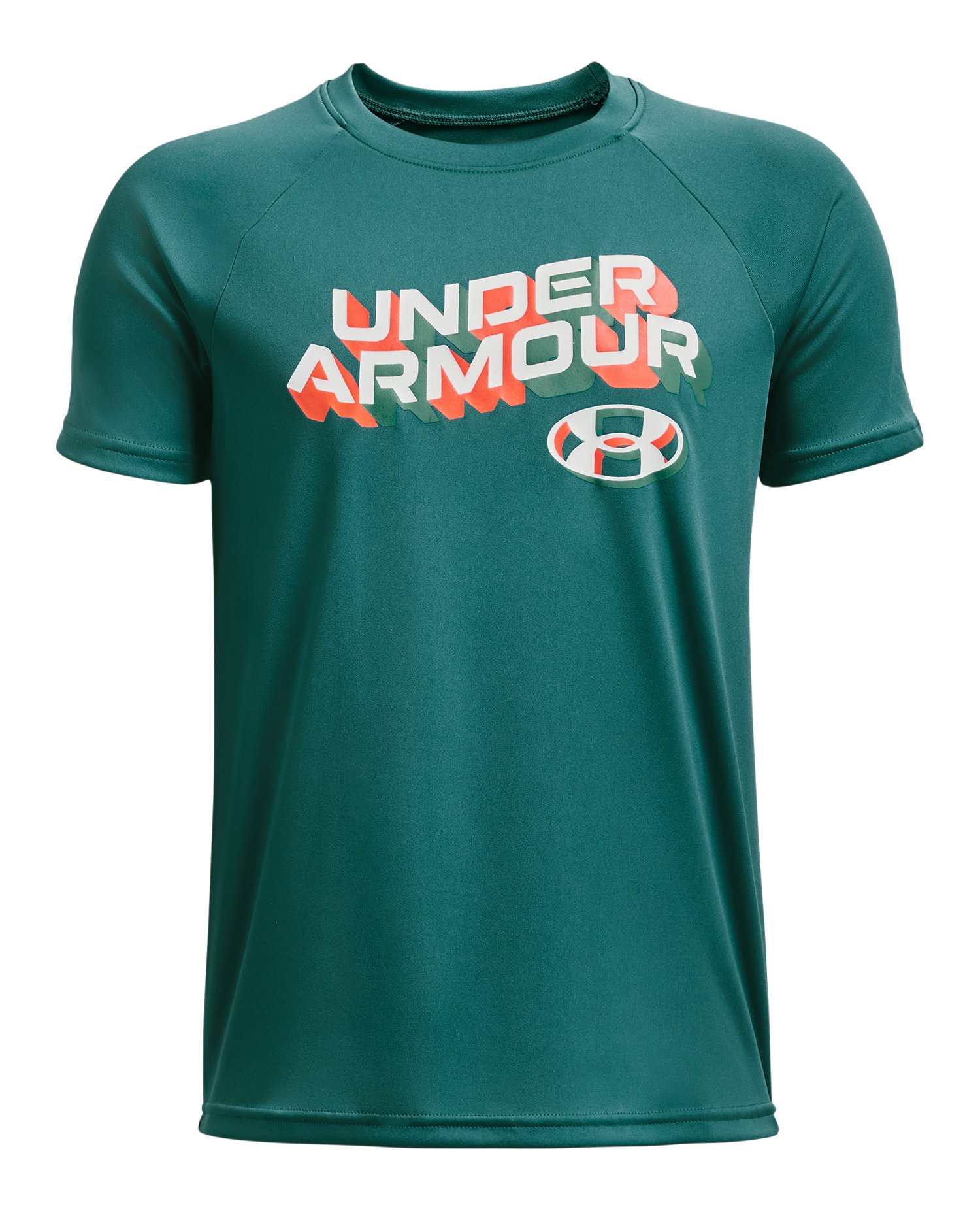 Boys' UA Tech Wordmark Short Sleeve 2