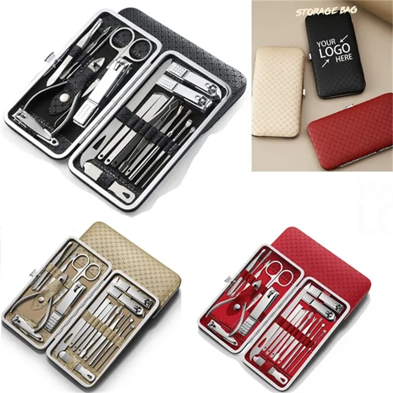 19 Pcs Stainless Steel Manicure Kit Nail Care Tools