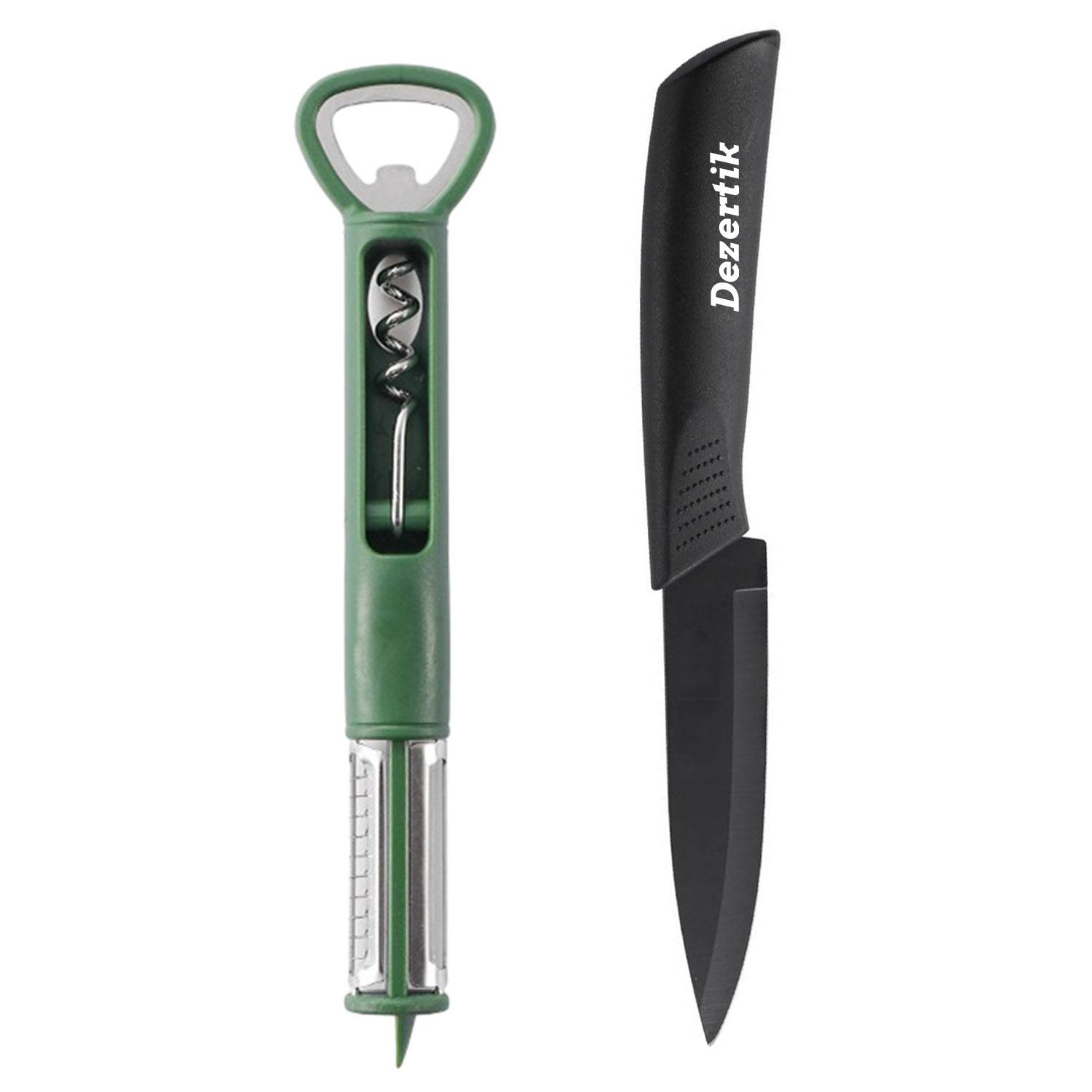 Peeling fruit knife and bottle opener set 1