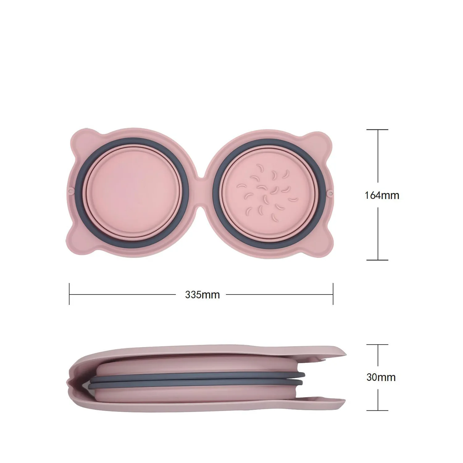 Silicone Folding Double Dog Bowl 7
