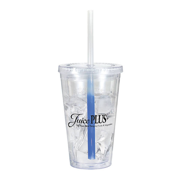 16 oz. Victory Acrylic Tumbler with Mood™ Straw 12