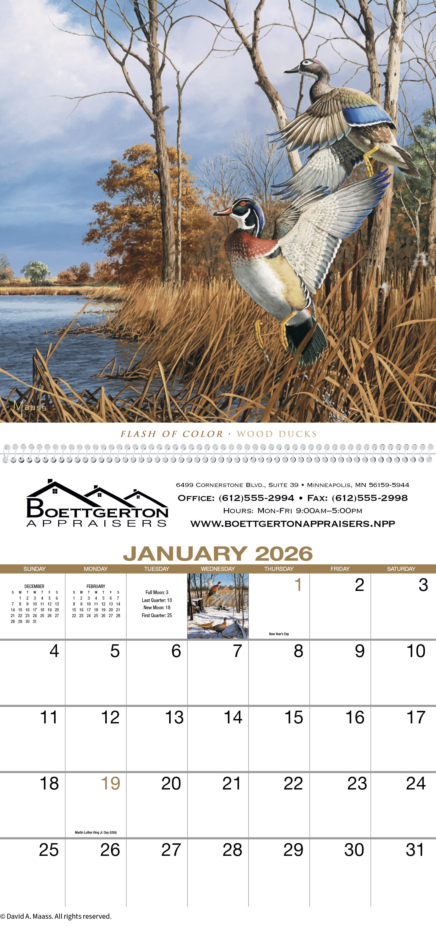 HotLine® Products David Maass Executive Calendar 26