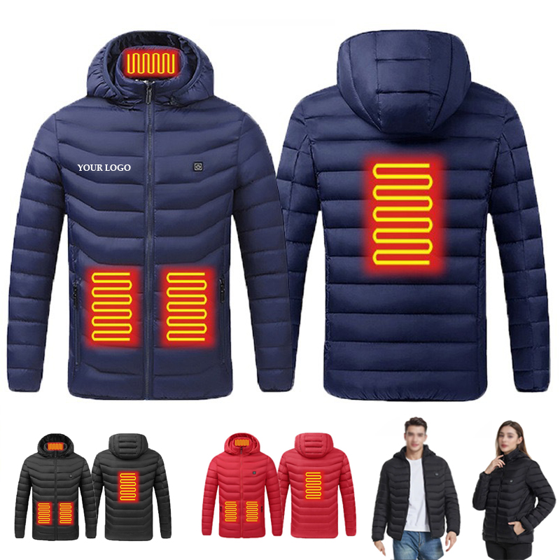 4 Zone Heating Unisex Heated Down Jacket 3
