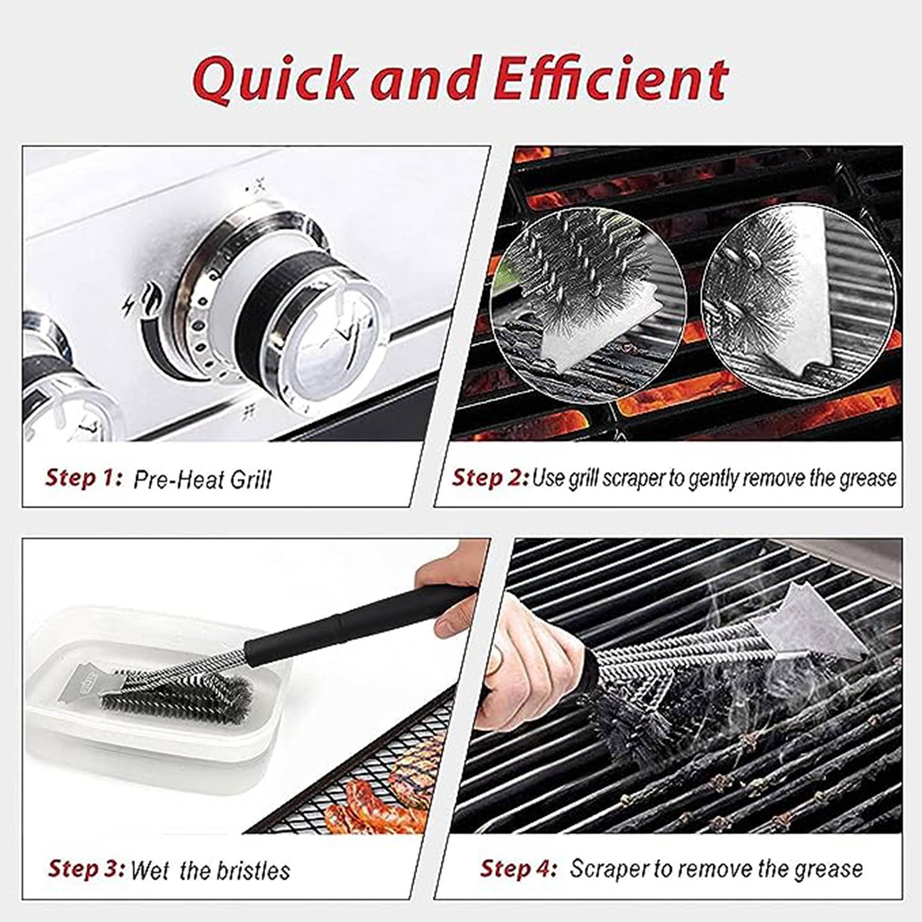 BBQ Professional Cleaning Brush 6