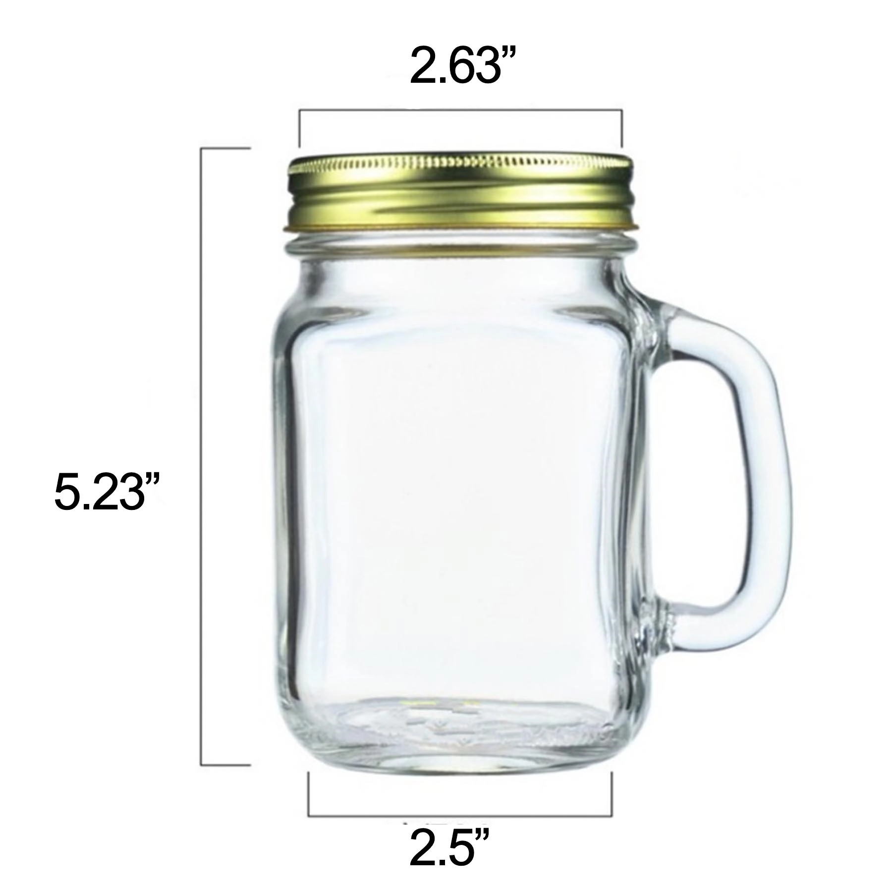 Mason Jar Mugs with Glass Handles 4