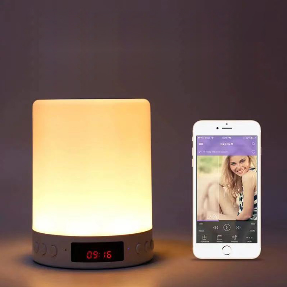 Night Light Wireless Speaker With Alarm Clock 3