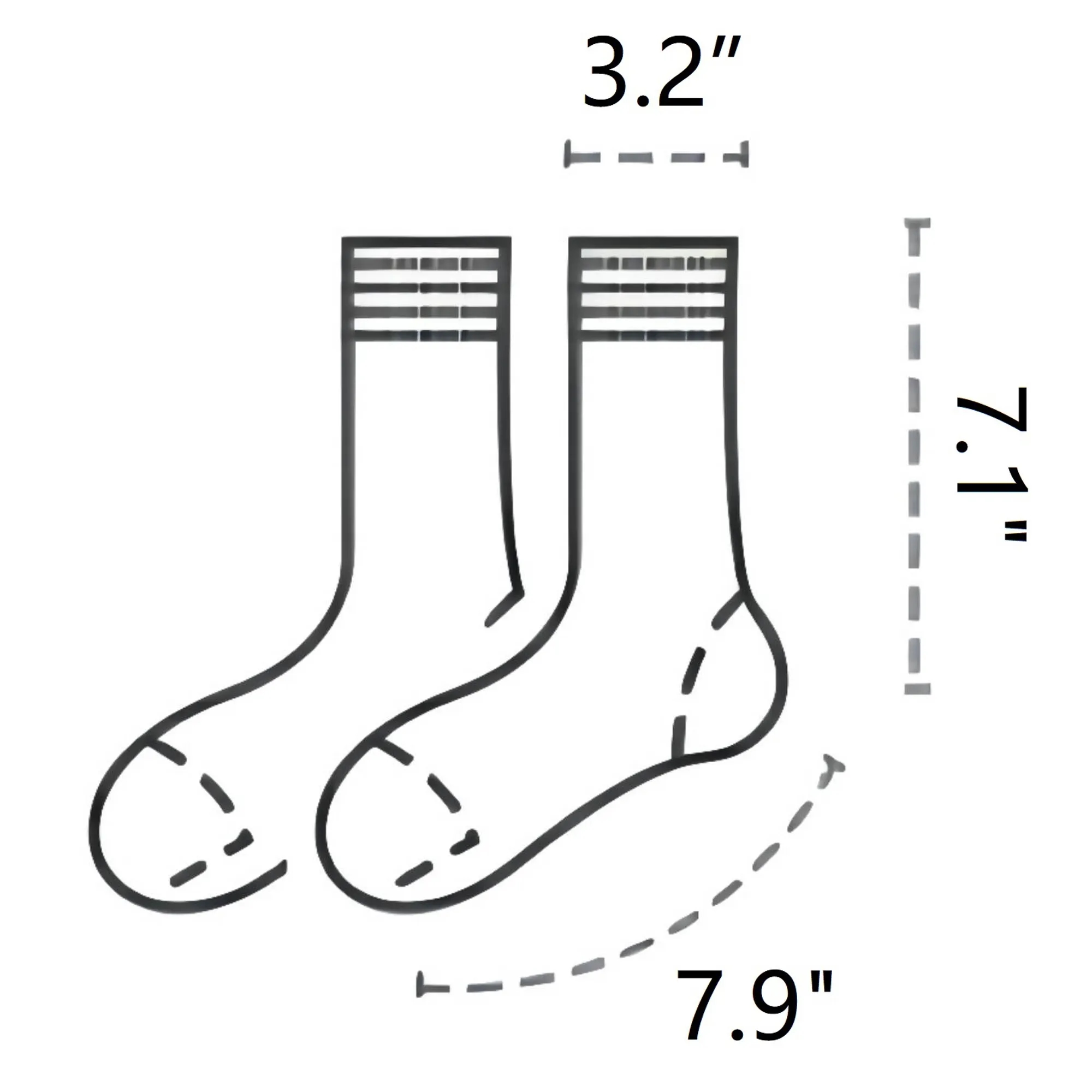 Full Color Adult Socks, Custom Logo 2