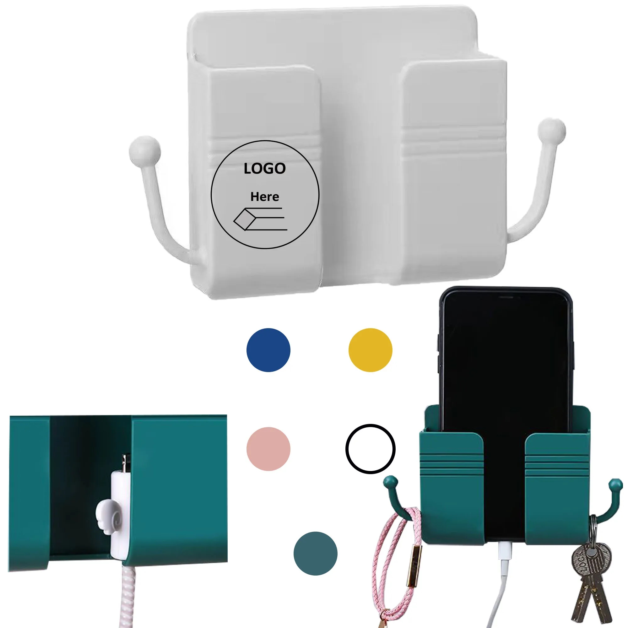 Wall Mount Multifunctional Phone Holder 2