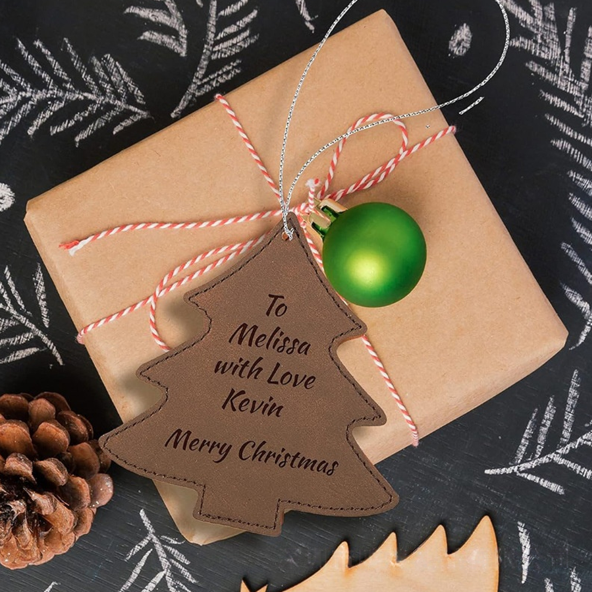 Leatherette Tree Ornaments 2