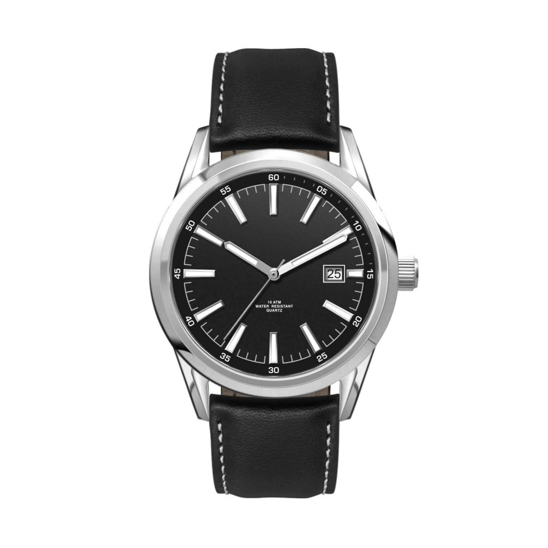 42MM SS, SILVER CASE, 3-HAND MVT, DTE 3