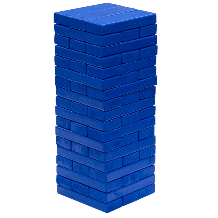 Oversize Toppling Tower Game Full Color Blocks No Print