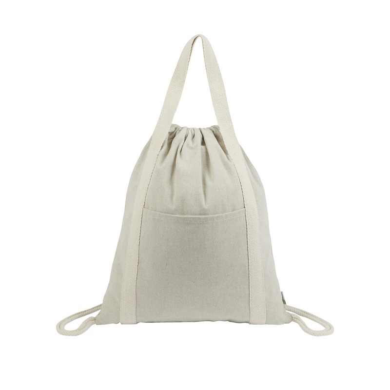 Renew II 9 oz. Recycled Cotton Drawstring Bag 9