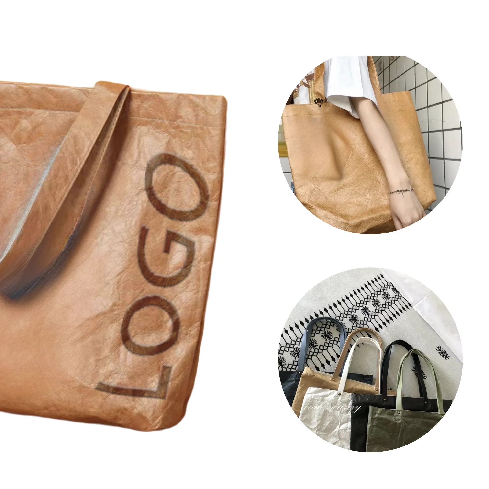 MOQ 100 PCS DuPont Paper Handbag 3