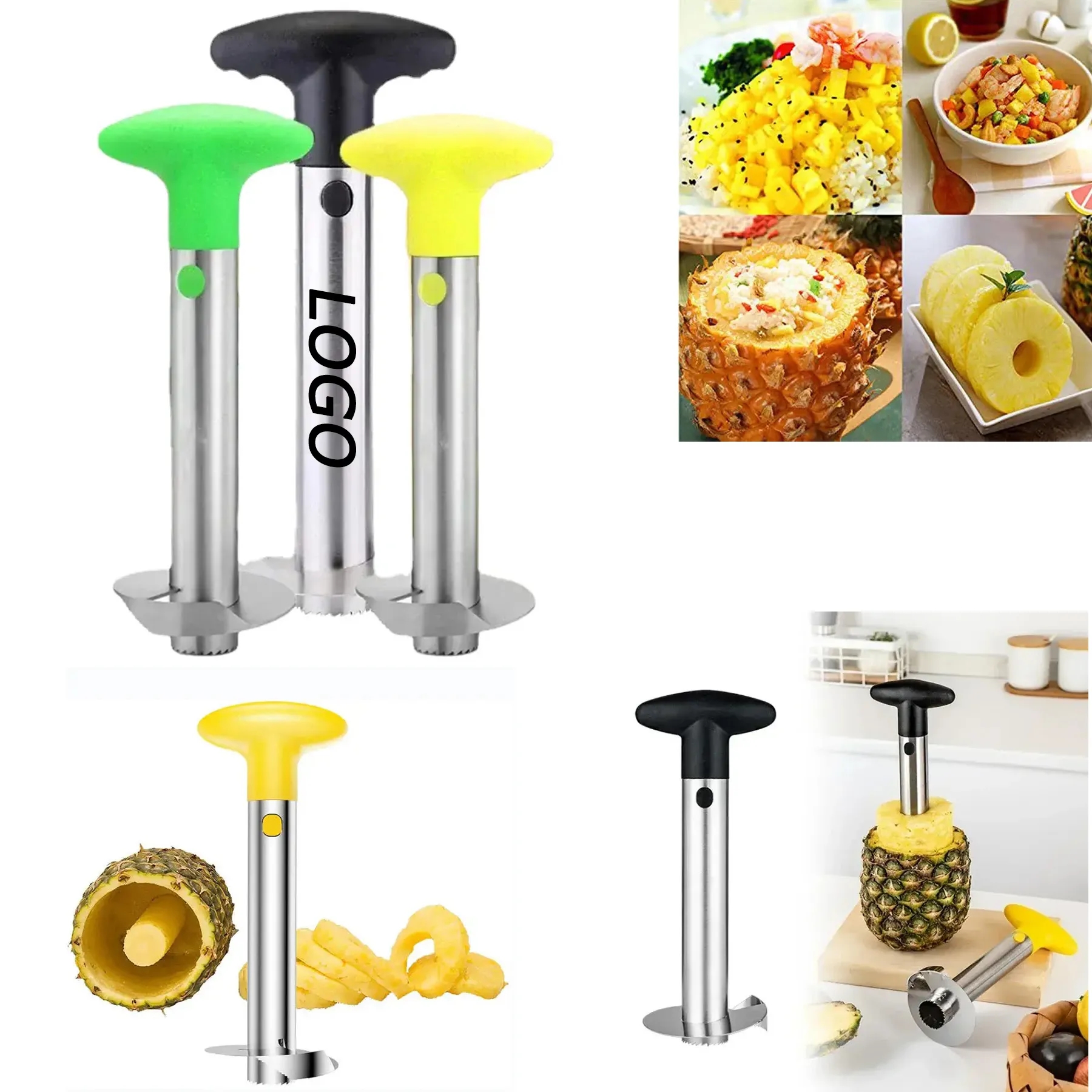 Stainless Steel Pineapple Slicer Fruit Peeling Machine 2