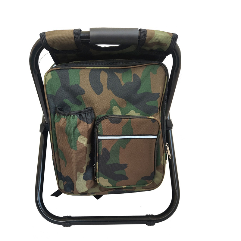 Outdoor Folding Backpack Insulated Cooler Chair 4