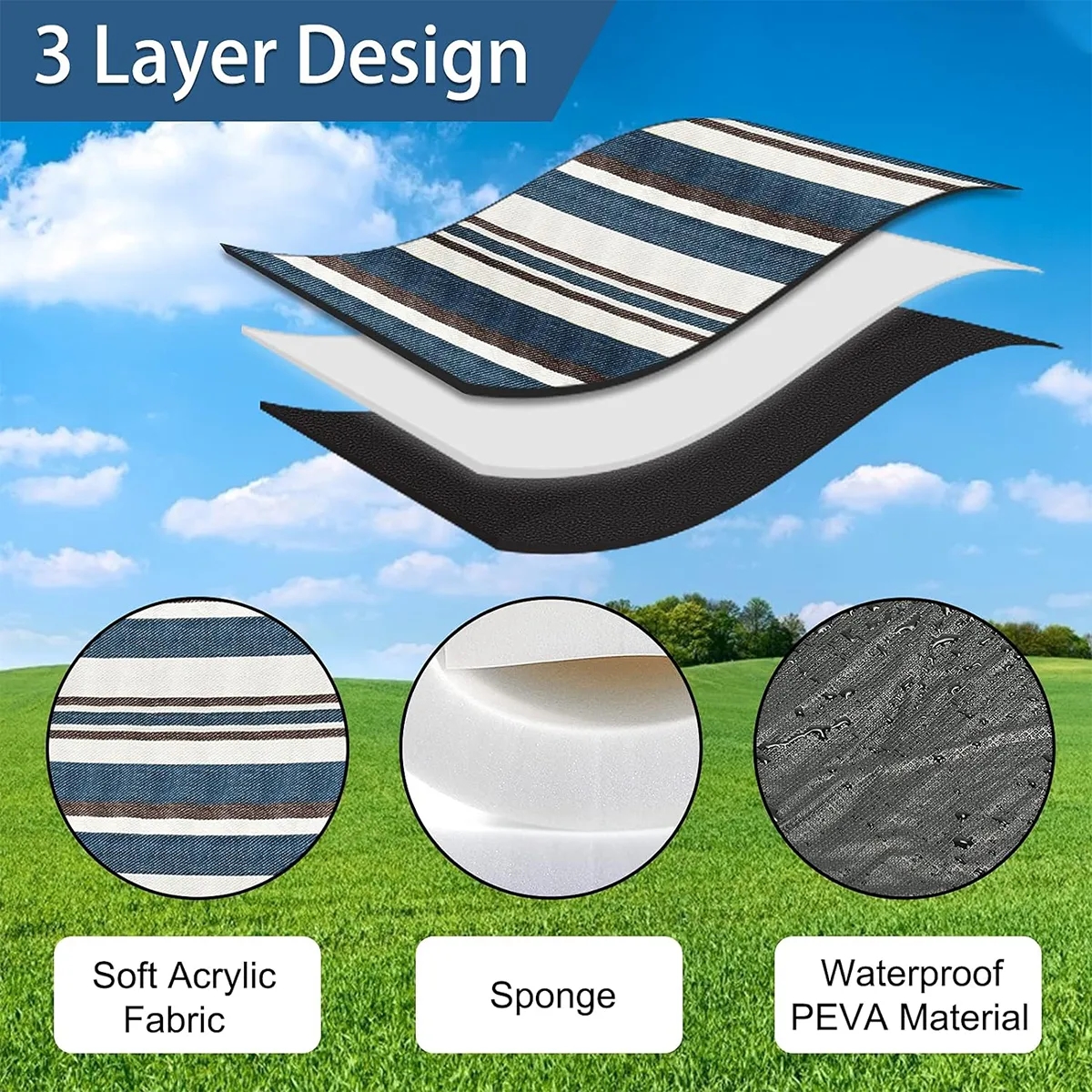 Portable Foldable Large Waterproof Picnic Blankets Beach Mat 7
