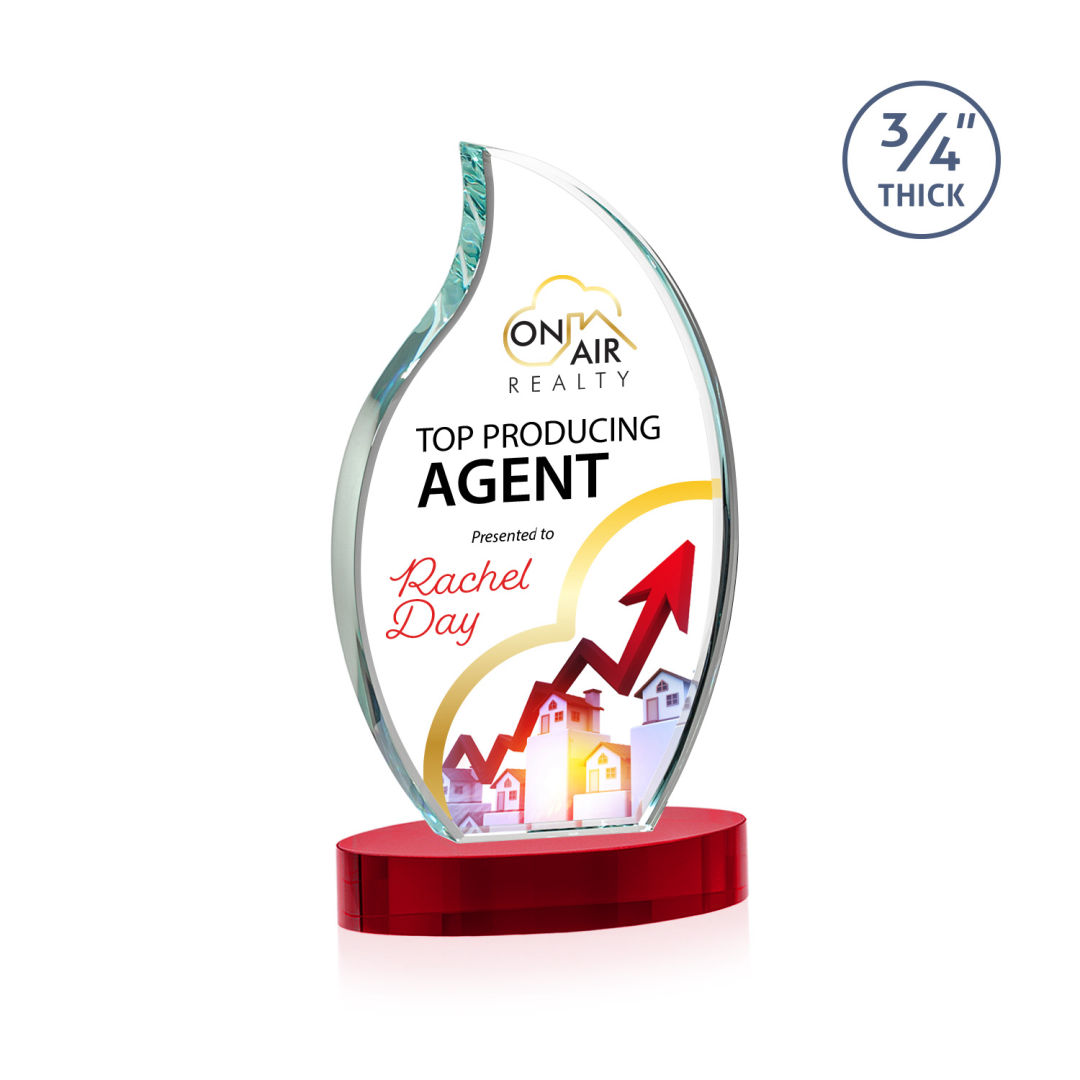 Croydon VividPrint™ Award on Alberton Base - Red 9
