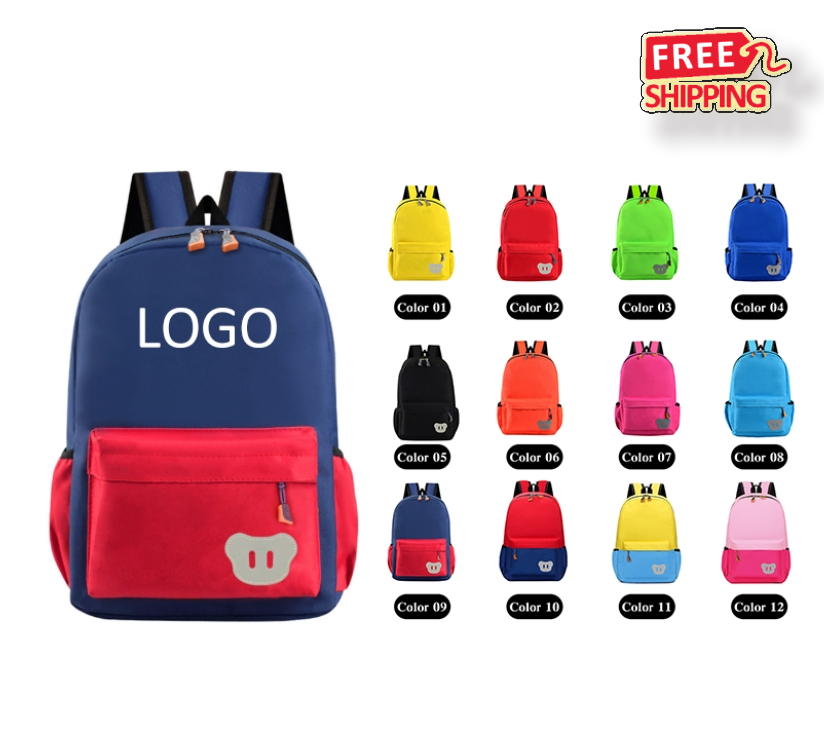 Custom Logo Kids Waterproof Backpack - Durable School Bag for Boys & Girls Bulk Order 1
