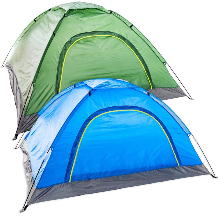 Two Person Tents - Green & Blue 1