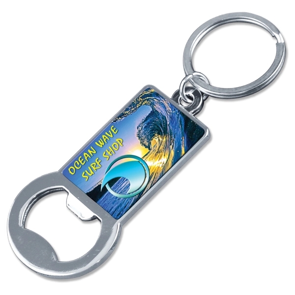 Bottle Opener Keychain (Rectangle Imprint) 4