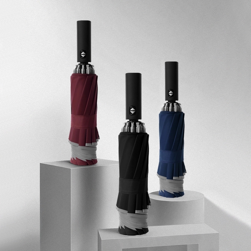 Auto Inverted Umbrella With Reflector 2