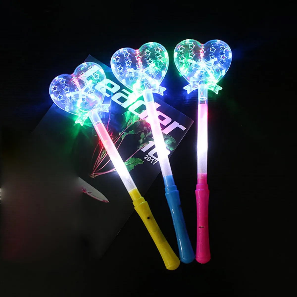 LED Light Up Frozen Snowflake Wand Toy 2