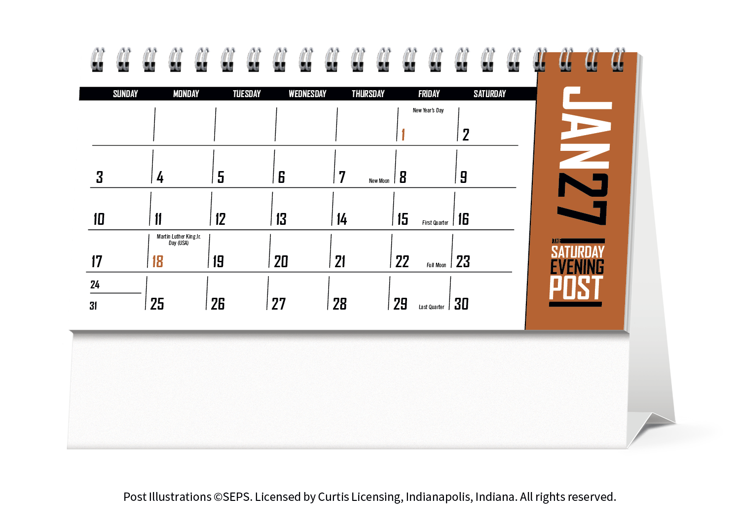 Triumph® Calendars The Saturday Evening Post Desk Calendar 52