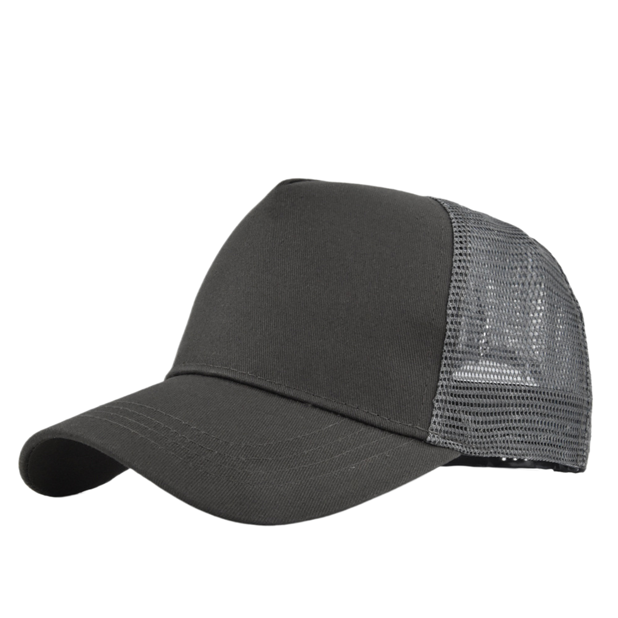 MOQ50 Hard Top 5-Panel Mesh Trucker Cap 2