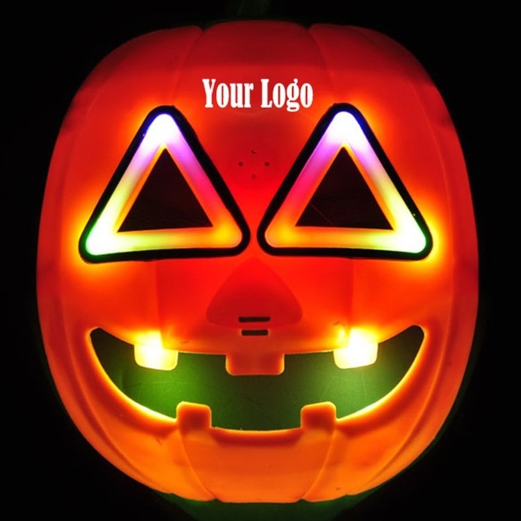 Halloween Pumpkin Mask With Flashlight 1