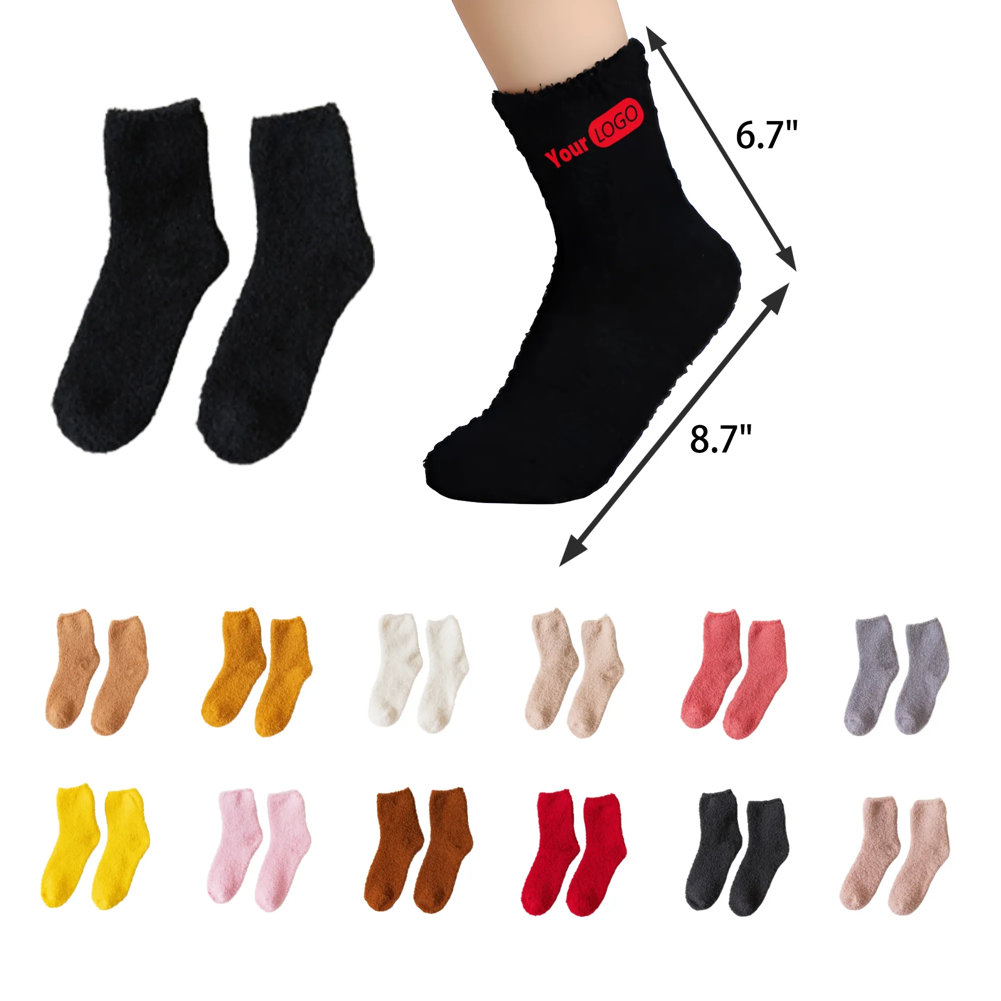 Home Warm Coral Fleece Socks 2