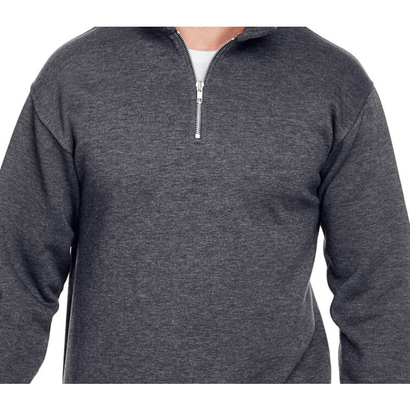 Bayside Unisex 9.5 Oz., 80/20 Quarter-Zip Pullover Sweatshirt 4