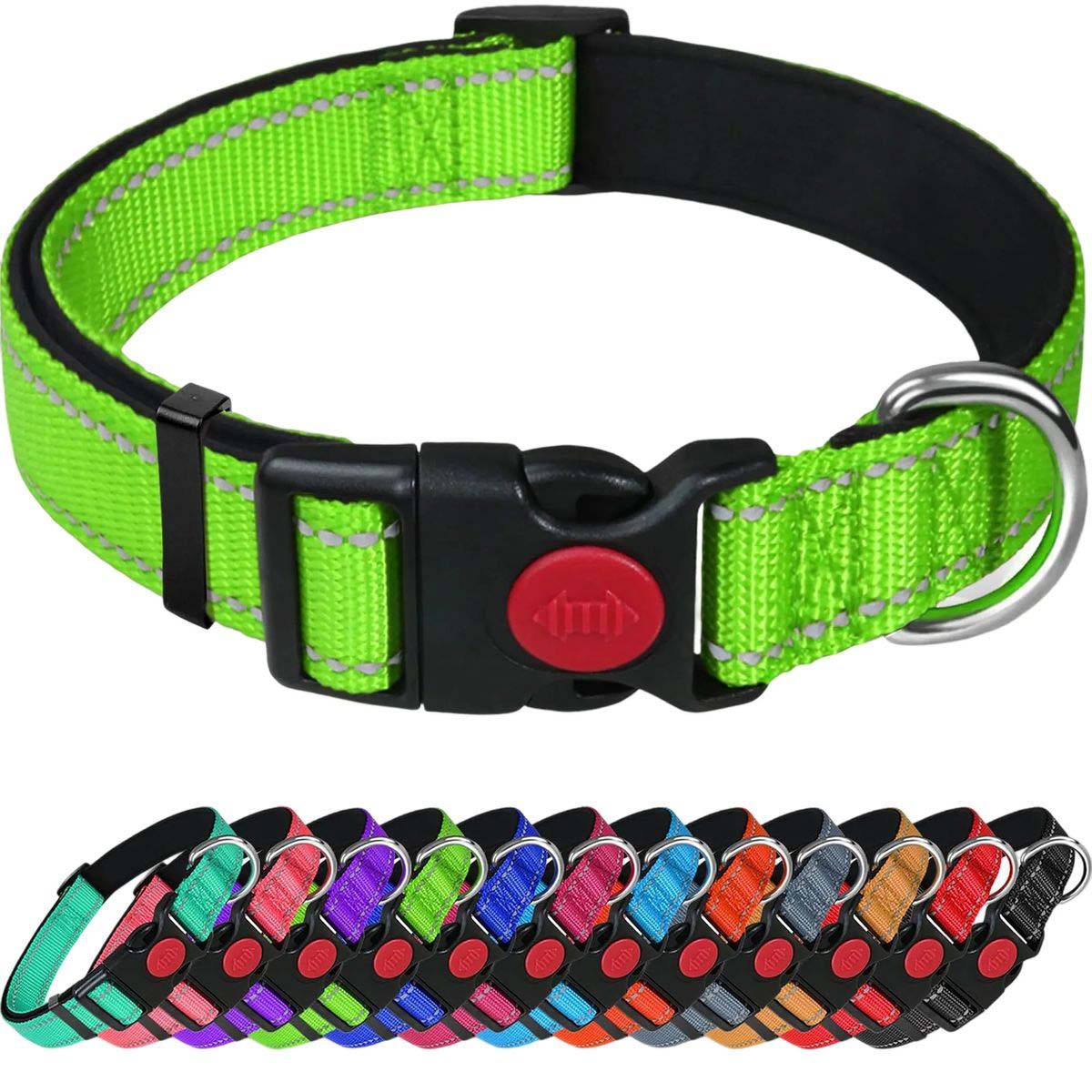 Adjustable Dog Collar with Reflective Strips 12