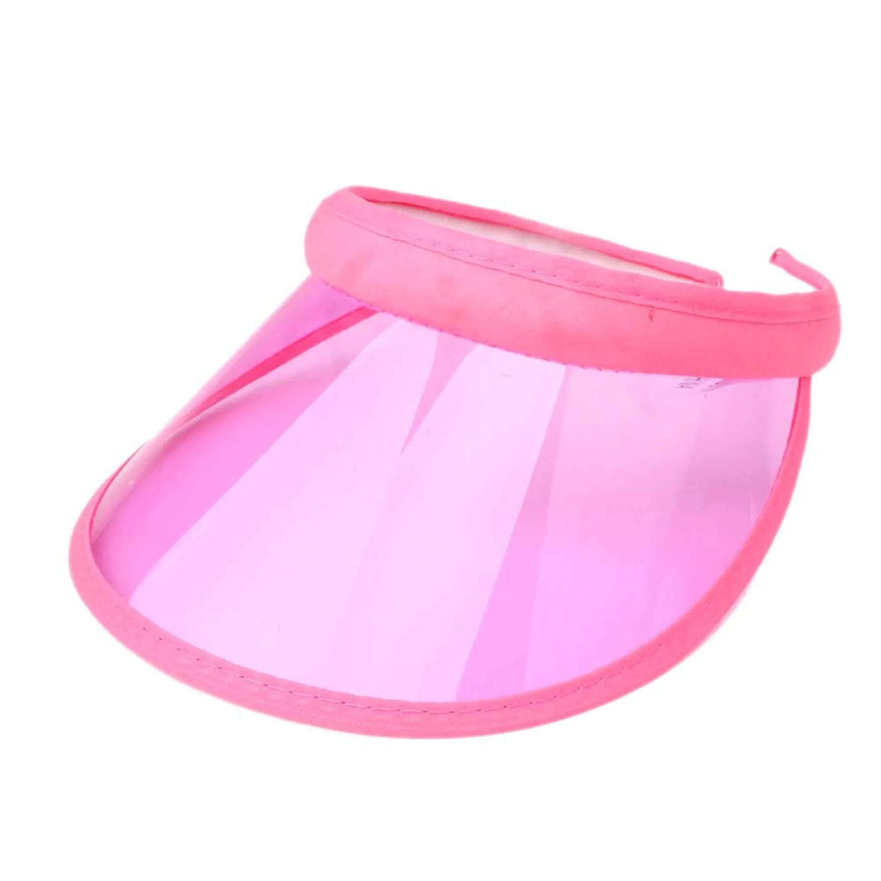 Unisex PVC Clear Sun Visors Cap 3