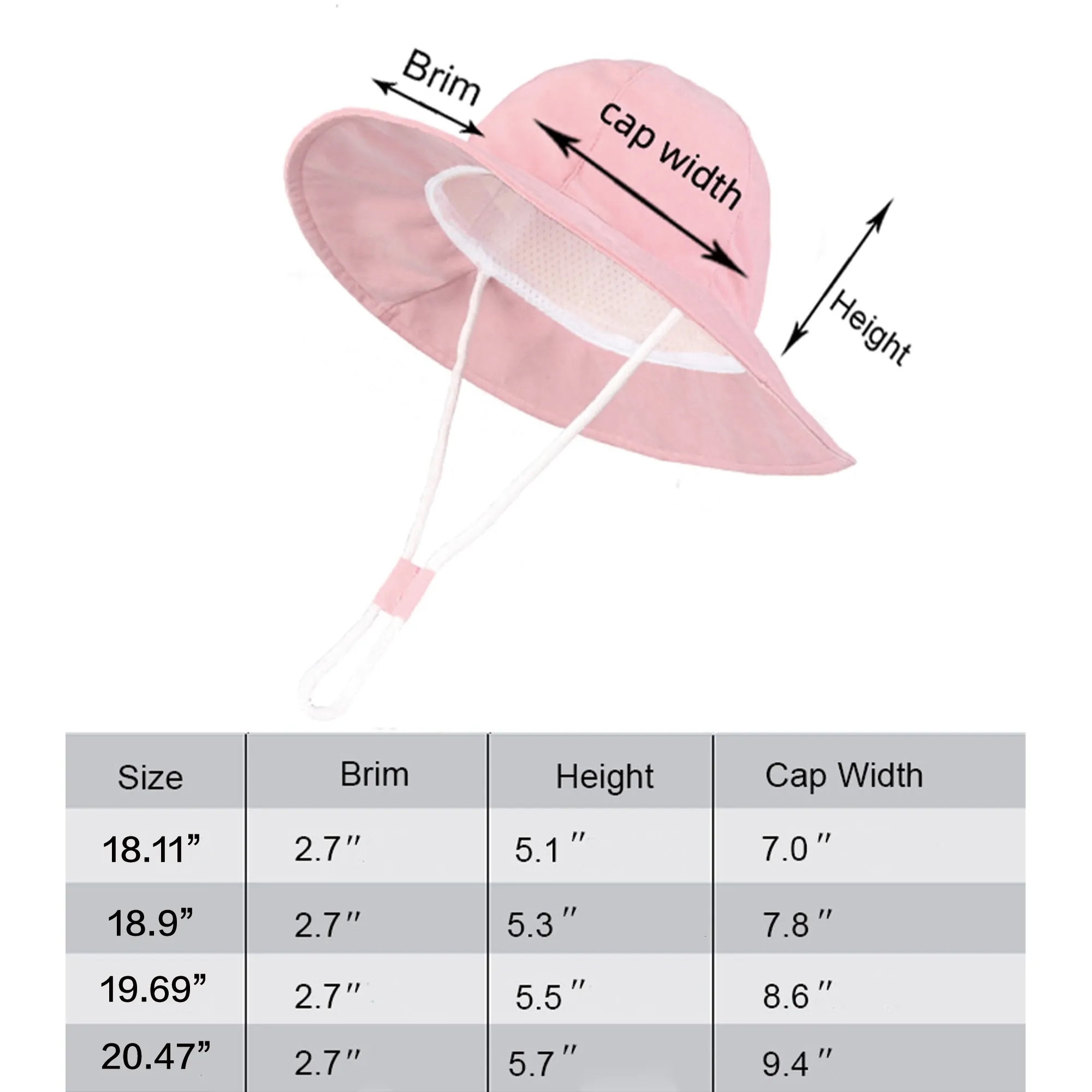 Solid Color Baby Sun Hat 13