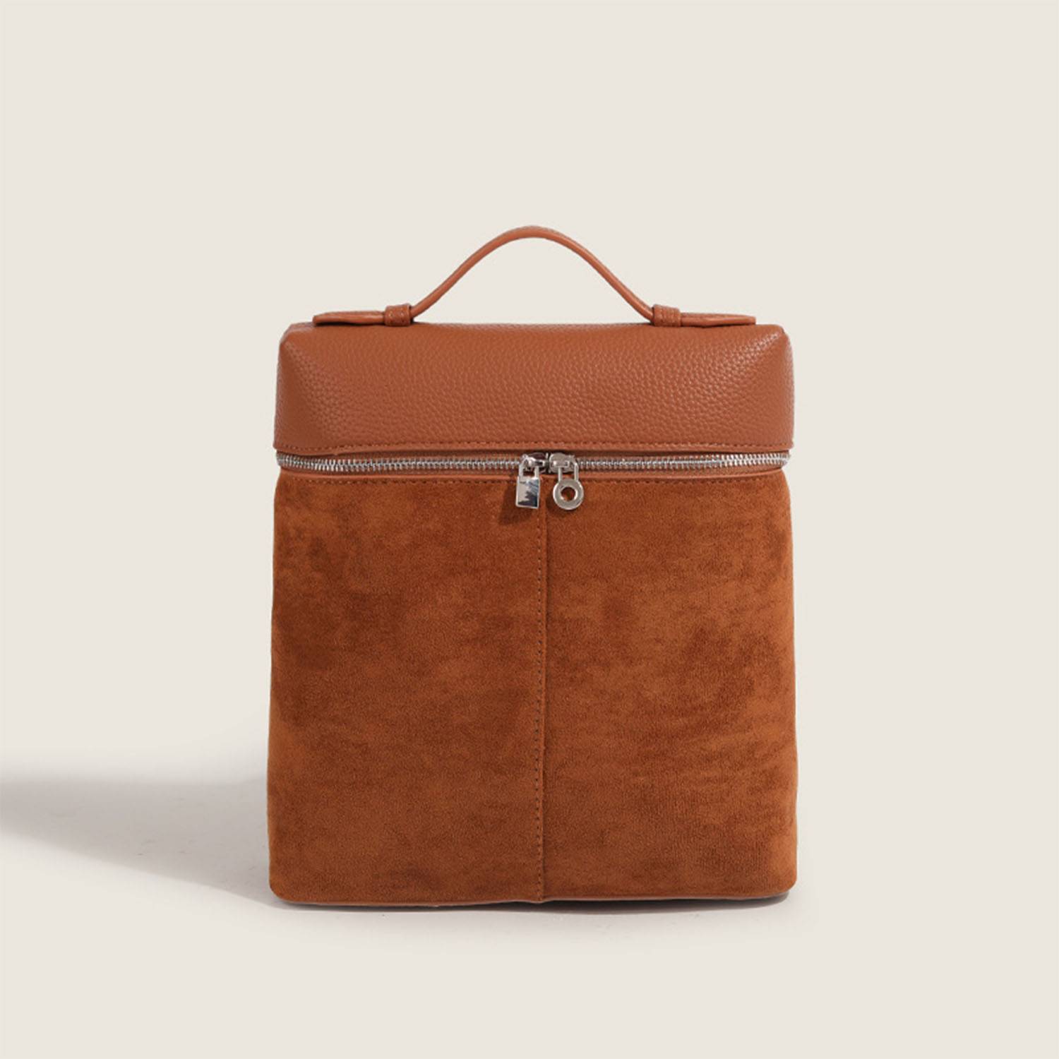 PU Leather Square Minimalist Backpack 6