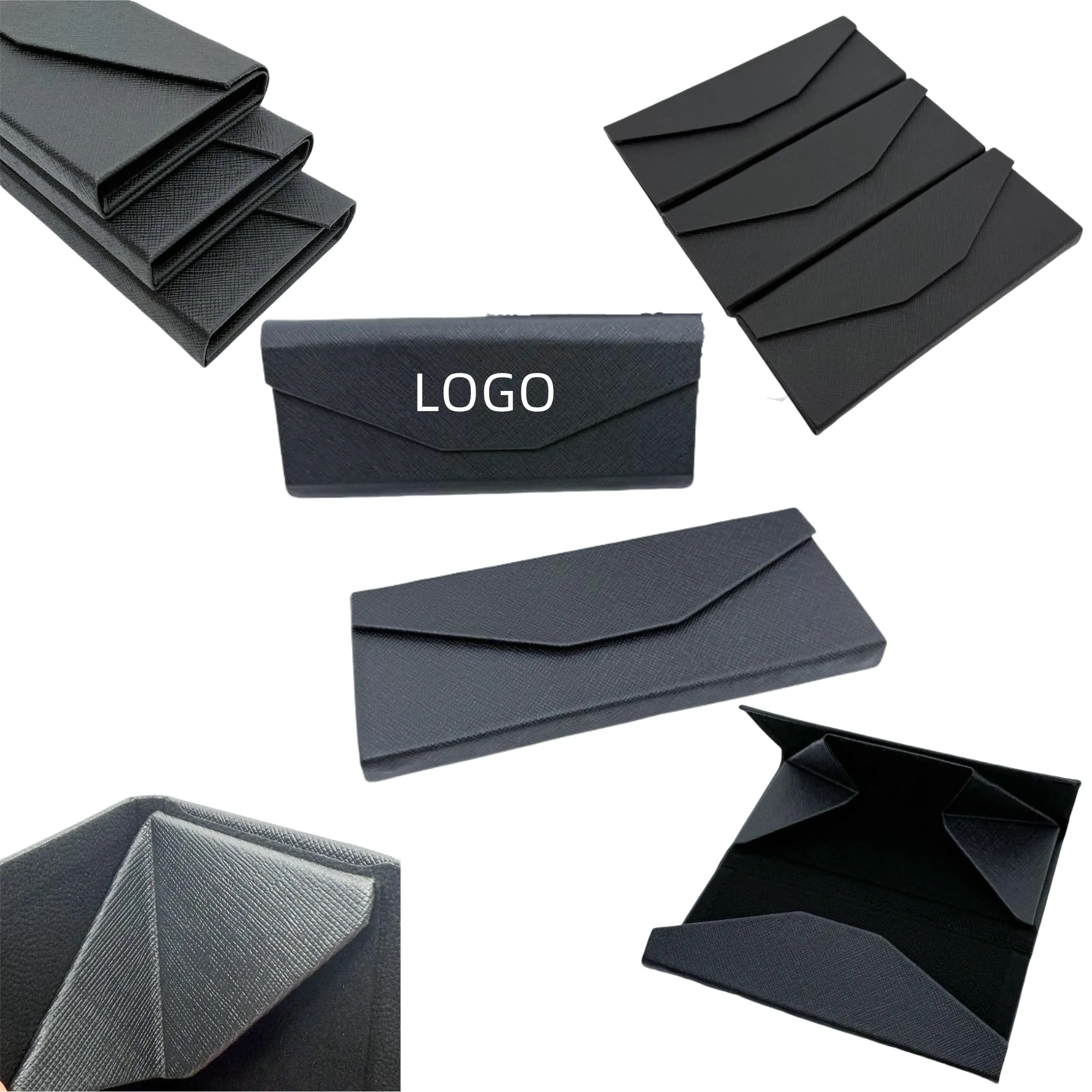 Portable Triangular Foldable Eyeglass Case 1
