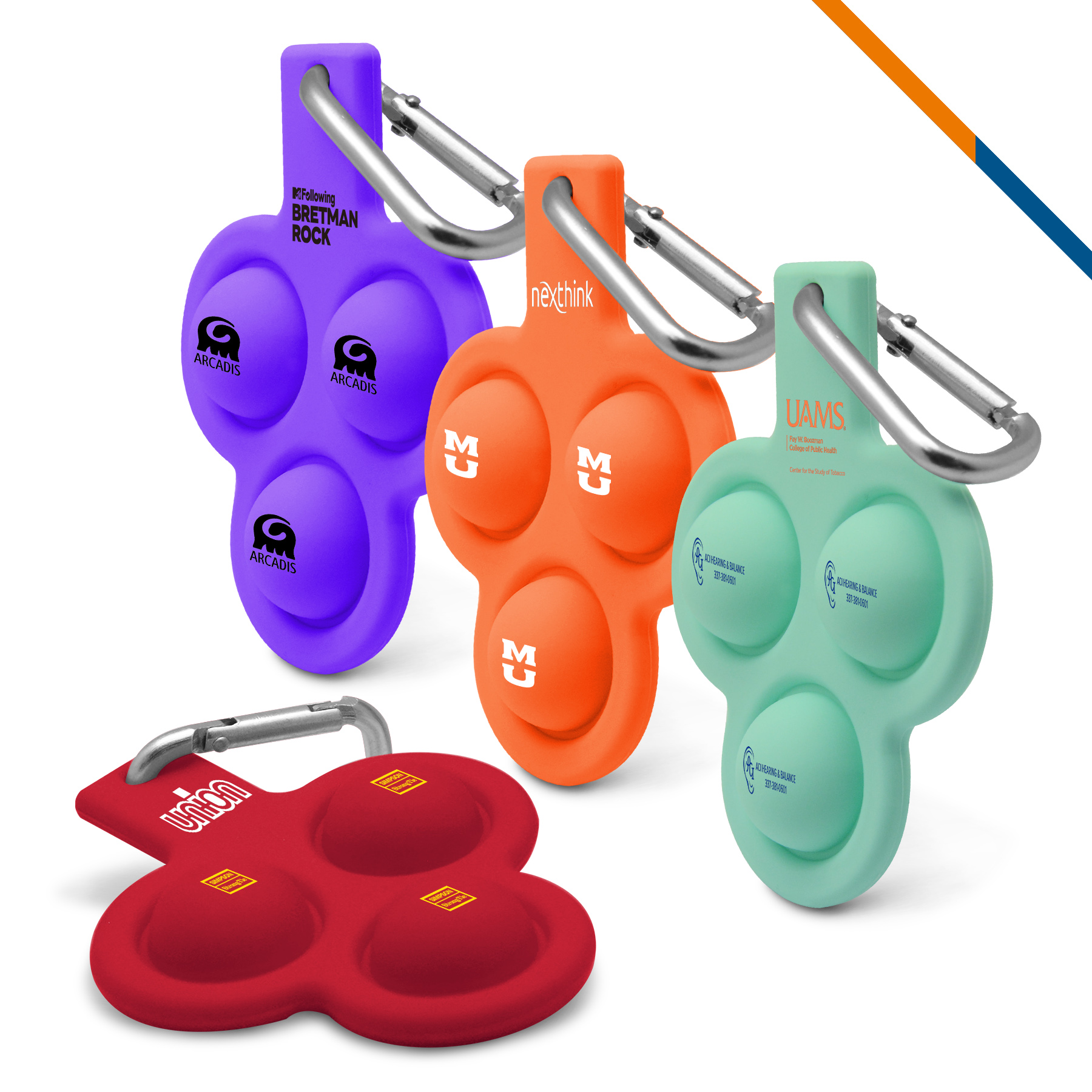 Clover Push Pop Bubble Keychain 9