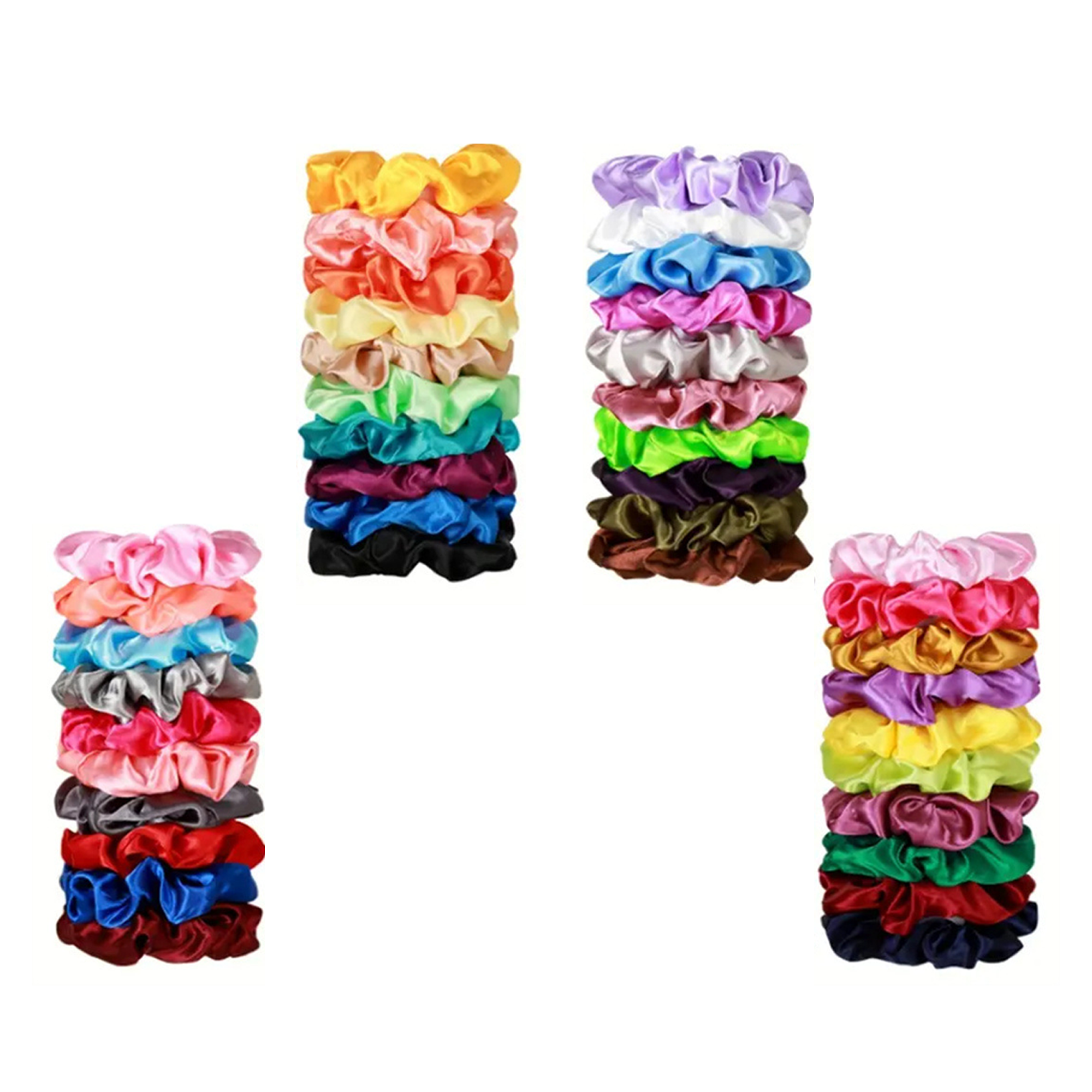 Slip Resistant Satin Ponytail Holder Elastic 4