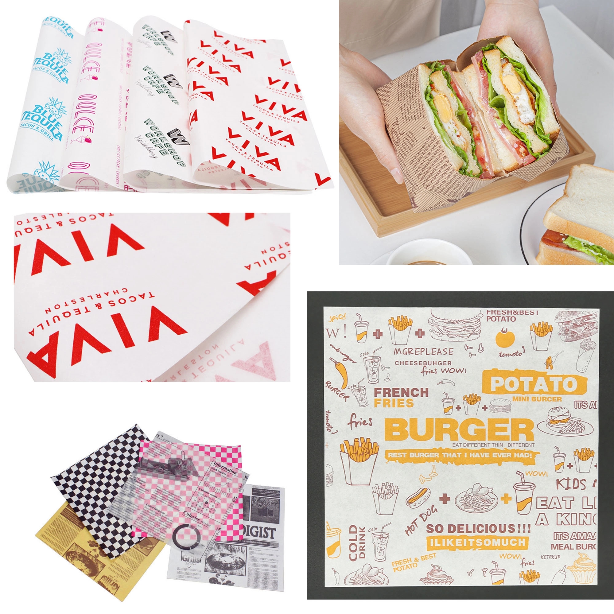 Sandwich Wrapping Paper 1