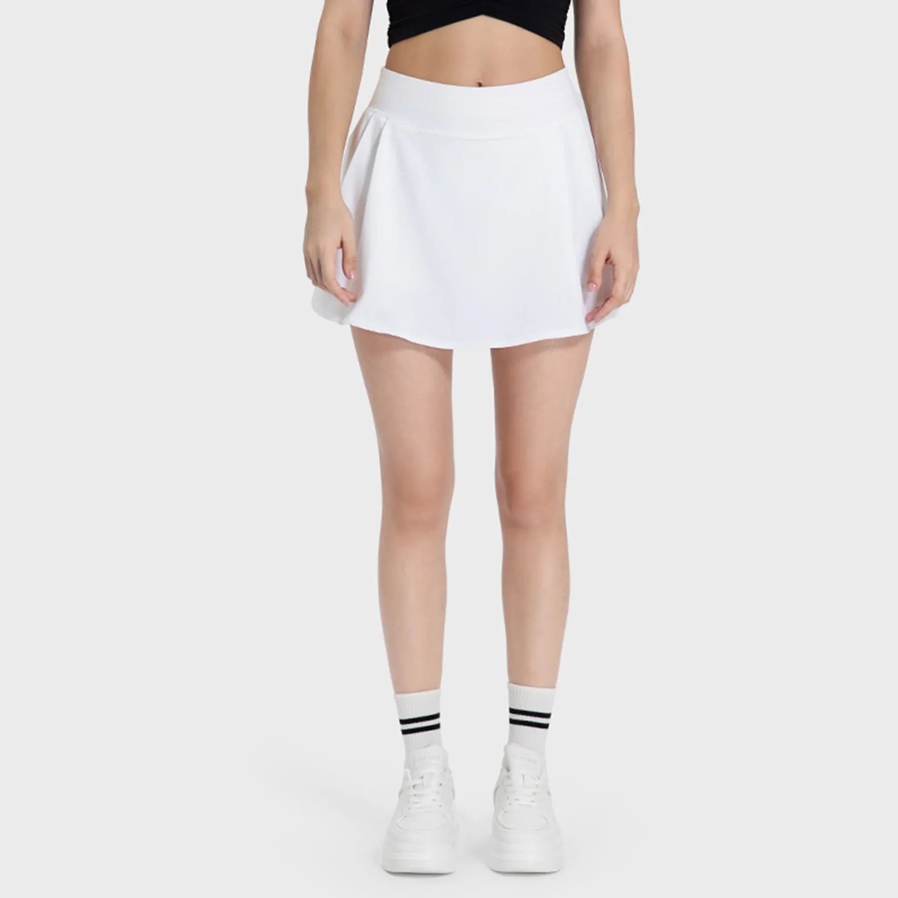 Pleated Tennis Athletic Golf Running Mini Skirts with Shorts 7